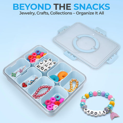 Keyvoz Snackle Box versatile storage fits multiple snack types for any event.