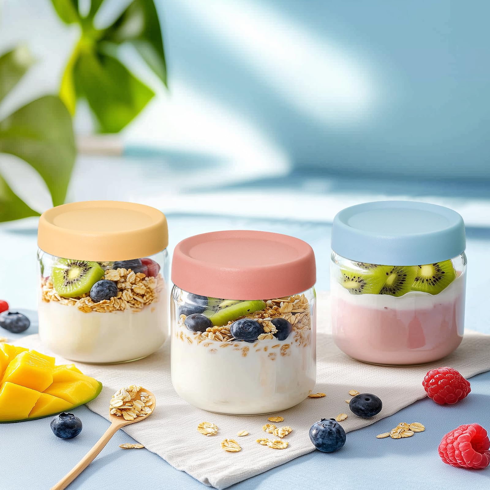 KeyWING clear glass storage containers for versatile use.