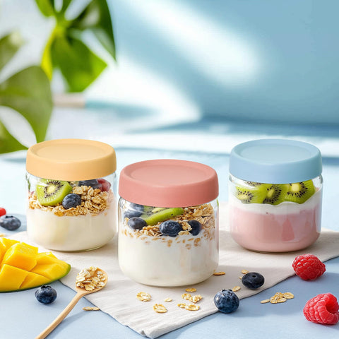 KeyWING clear glass storage containers for versatile use.