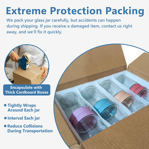 KEYWING packaging protects jars during delivery for worry-free arrival