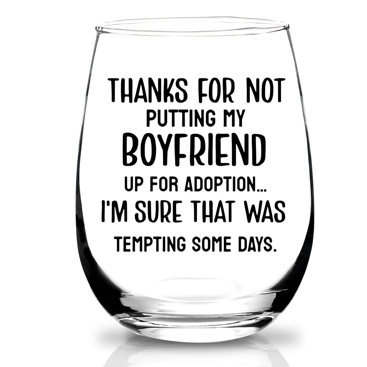 KFK stemless-wine-glass for mother-in-law gift—elegant and practical for celebrations.