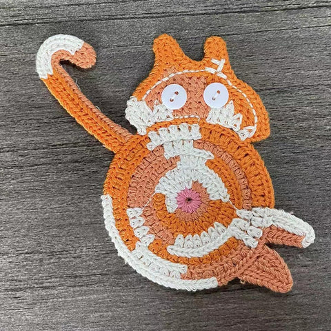 KHEXMNB cat coaster cute-cat-theme decor for cozy dining.