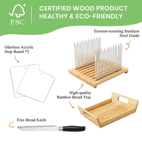 KHINYA premium materials with bamboo tray and rust-proof steel guides