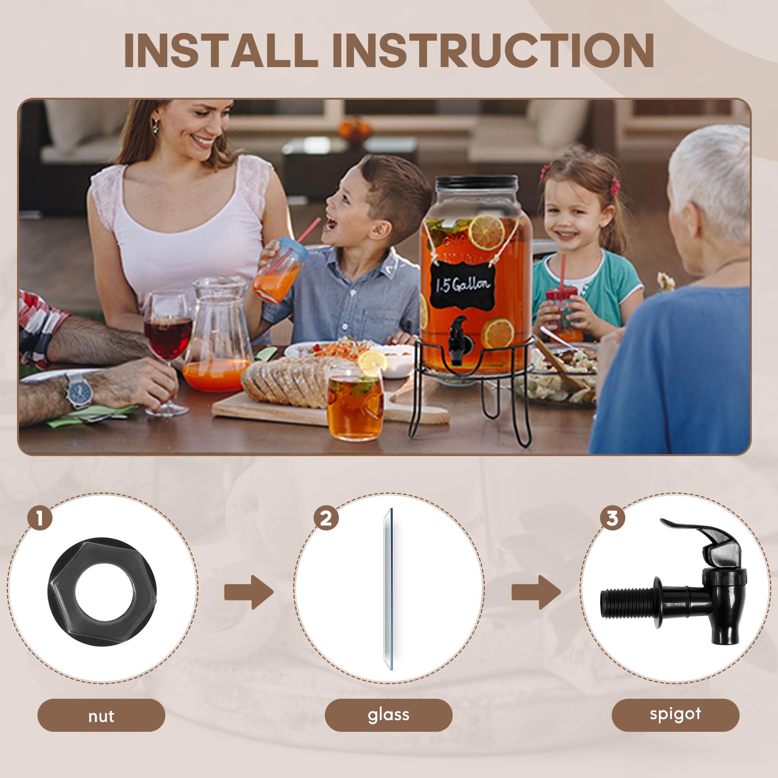 Khlotiko punch dispenser as a decorative party accent.