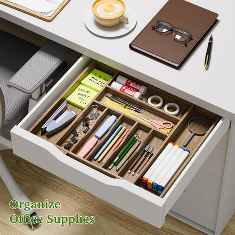 Kiasthome grooved dividers keep utensils within easy reach.