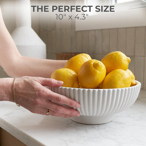 KIBAGA decorative bowl complements modern kitchens for counter displays
