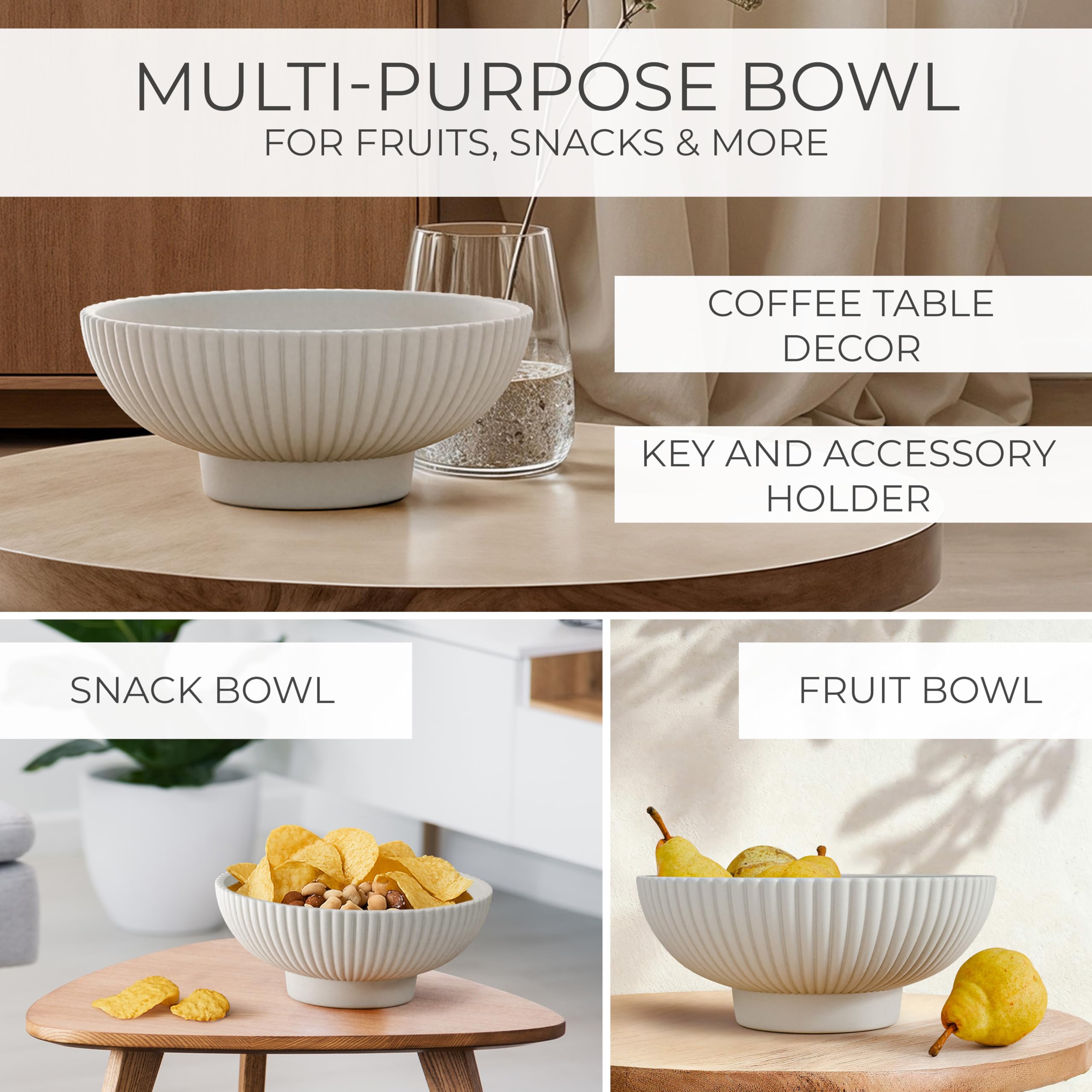 KIBAGA durable food-safe concrete bowl supports everyday use with style