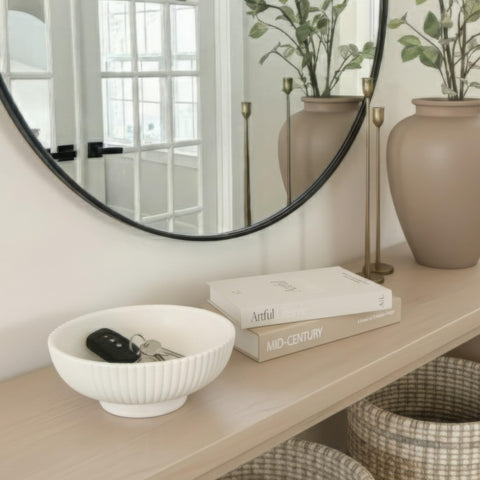 KIBAGA fruit bowl as centerpiece elevates table styling while keeping snacks accessible