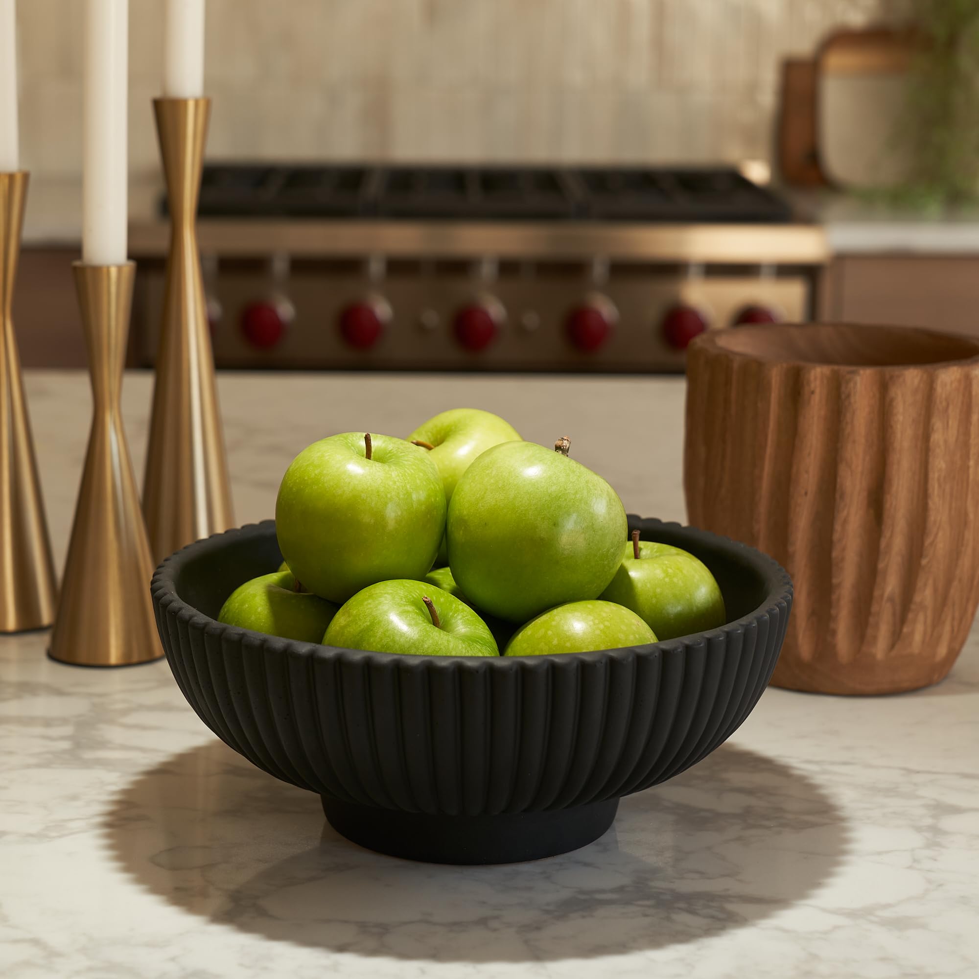 KIBAGA handcrafted bowl with clear finish for fruit or trinkets