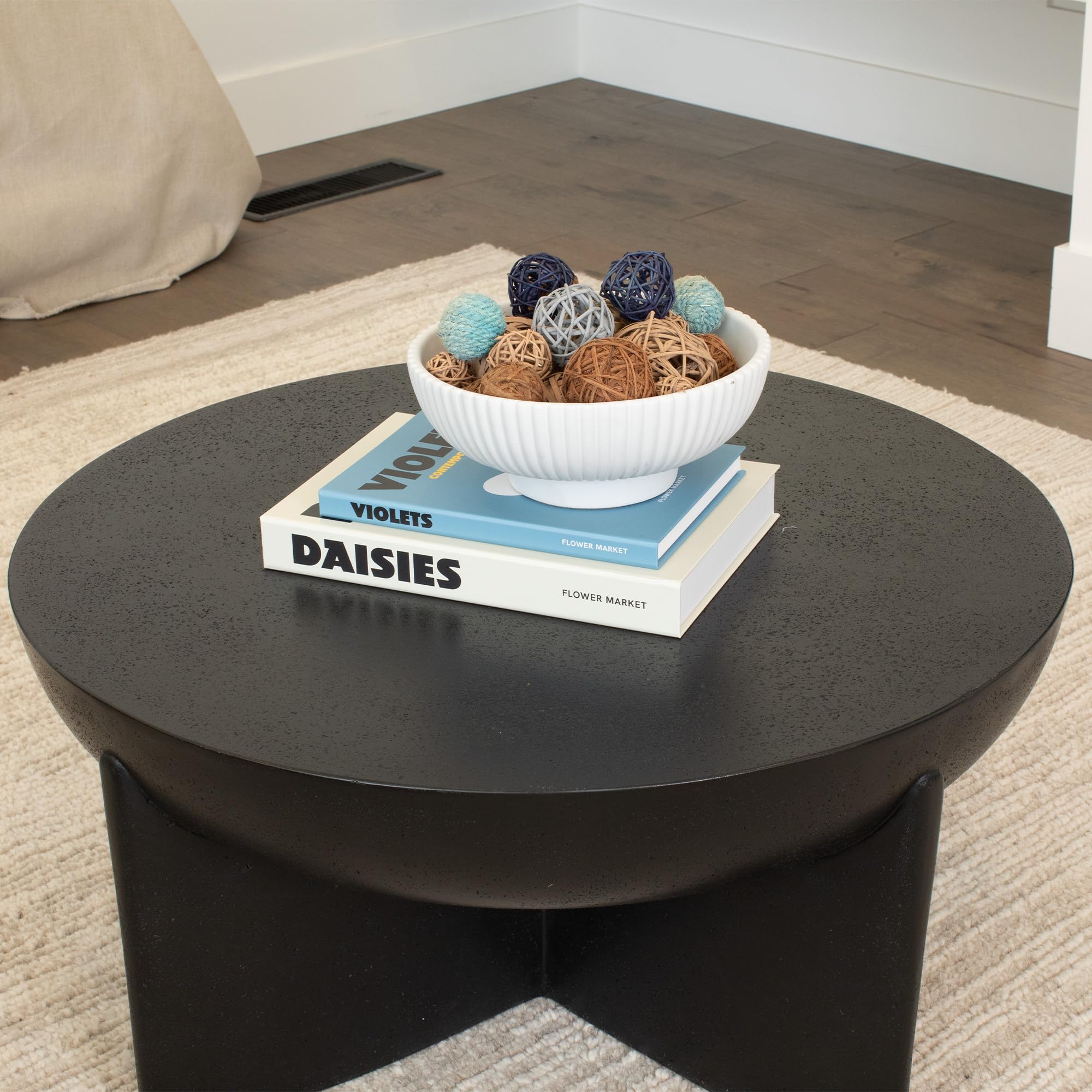 KIBAGA handcrafted unique concrete bowl adds artisan character to home decor
