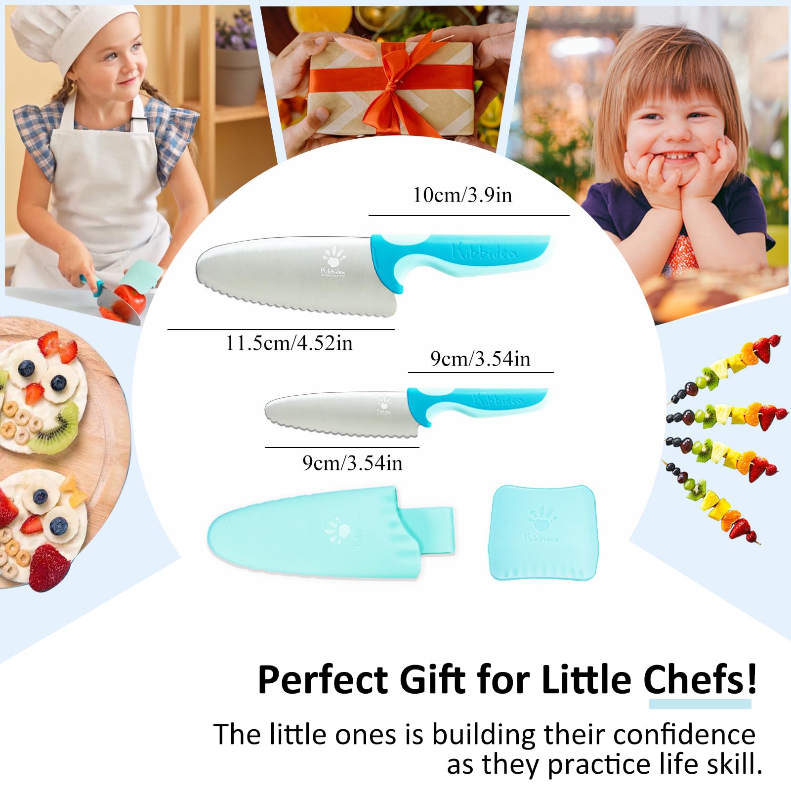 Safety-focused set with finger guard and round tip design.