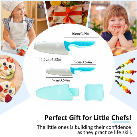 Safety-focused set with finger guard and round tip design.