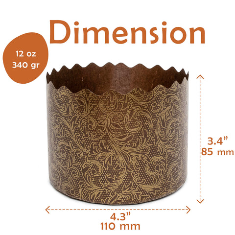 KIBS group Panettone baking cups for easy portioning
