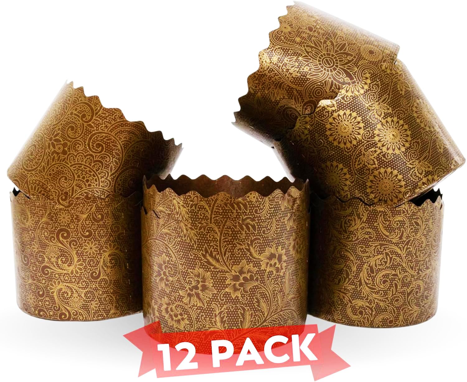 KIBS group Panettone paper molds pack for clean release