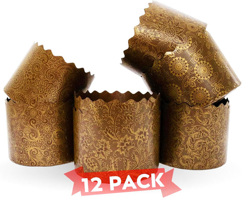 KIBS group Panettone paper molds pack for clean release