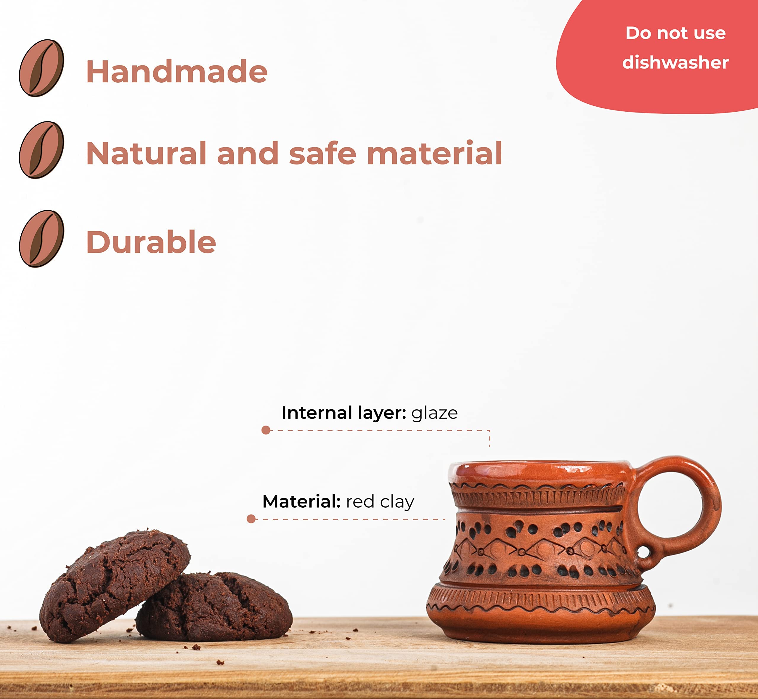 KIBS Viking-style ceramic mug adds Nordic character to your table