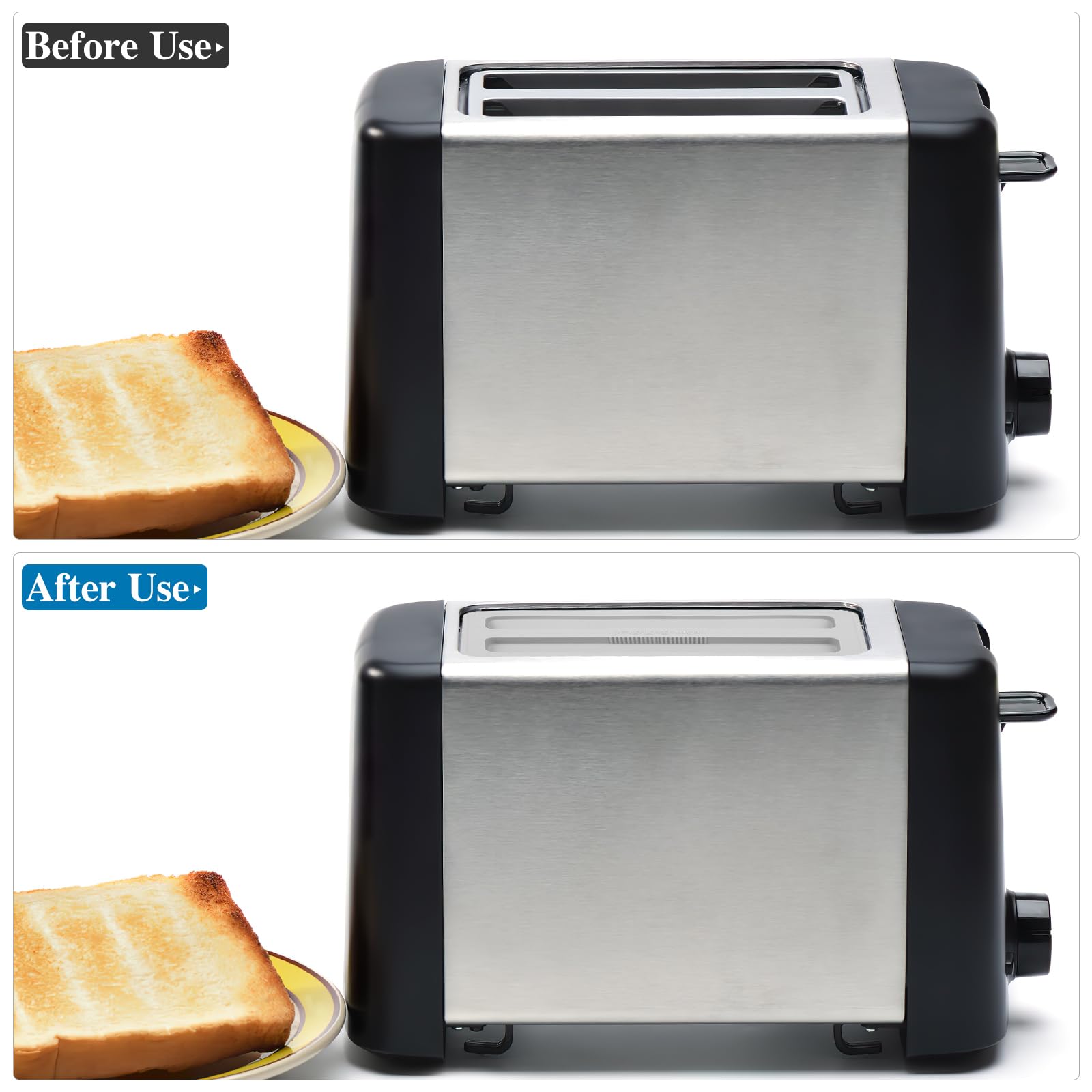 Kichvoe easy-clean toaster cover simplifies maintenance after cooking.