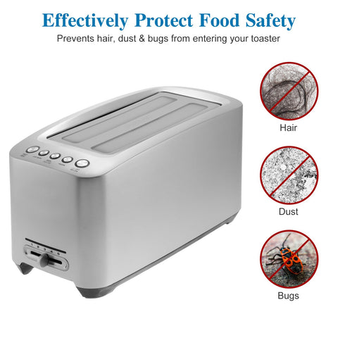 Kichvoe kitchen dust cover safeguards your toaster on crowded counters.