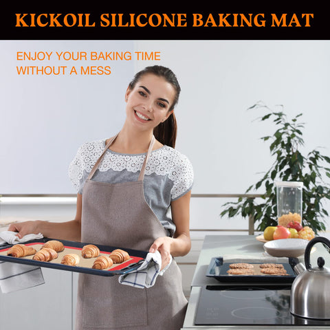 KICKOIL eco-friendly, reusable mats help reduce waste in home kitchens.