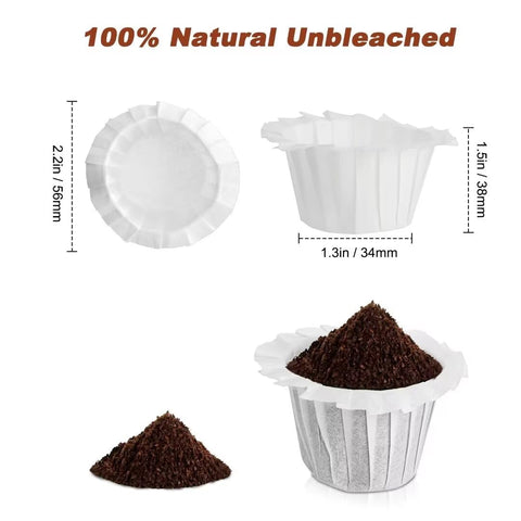 Kicovitifa filter fits Keurig pods, enabling easy cleanup.