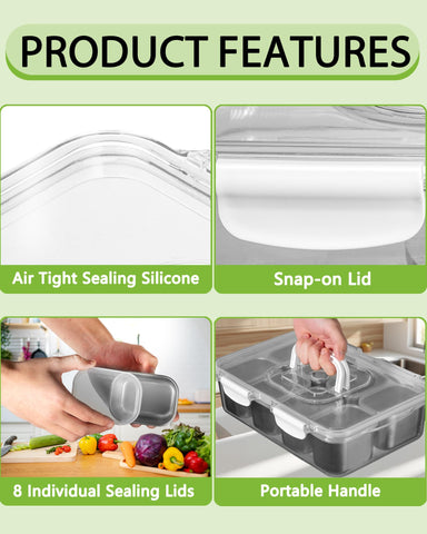 Kidinit Snackle Box dishwasher-safe tray for simple cleanup