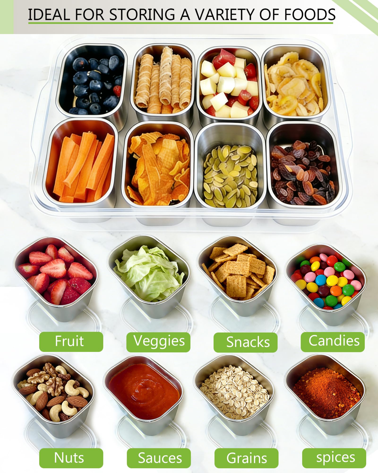 Kidinit Snackle Box veggie tray setup for fresh produce