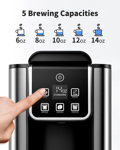 Kidisle 50-ounce removable water tank supports multiple cups in a row.