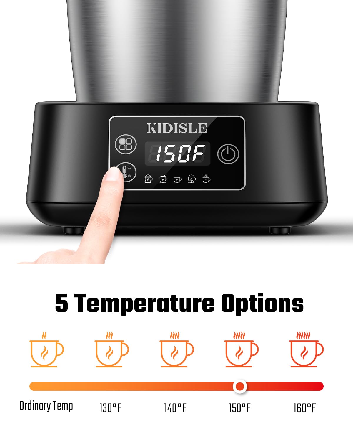 KIDISLE detachable jug for easy cleaning and safe, splash-free operation