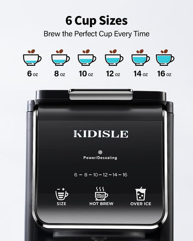 KIDISLE fast brew delivers hot coffee in minutes for busy days.