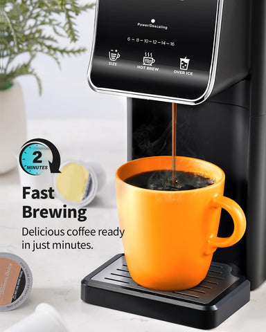 KIDISLE travel mug-friendly design fits mugs up to 6.7 inches tall.