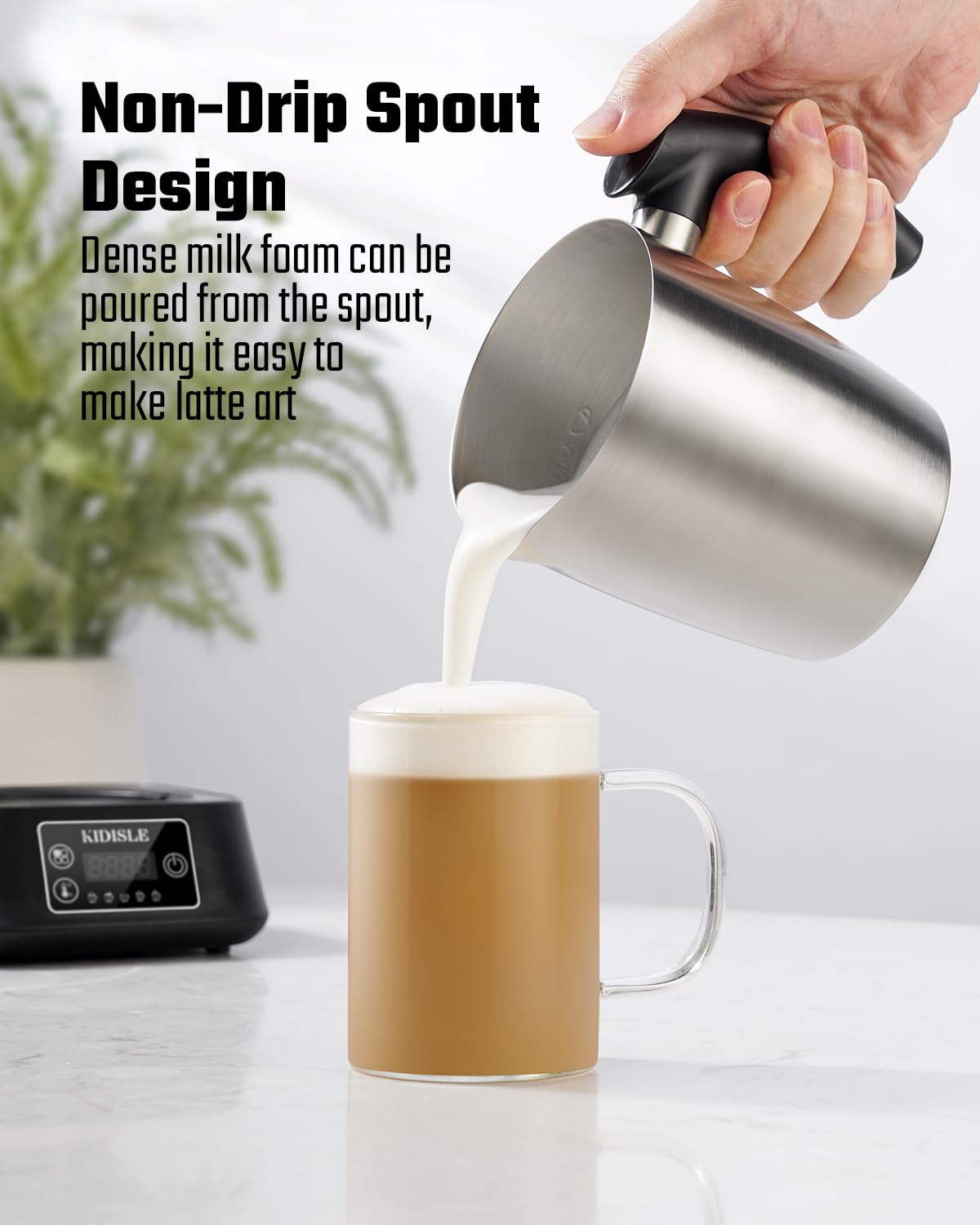 KIDISLE temperature display helps fine-tune your drink at home