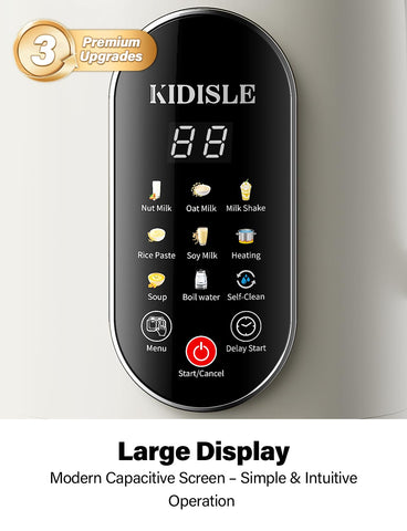 KIDISLE touch screen control for easy, intuitive operation