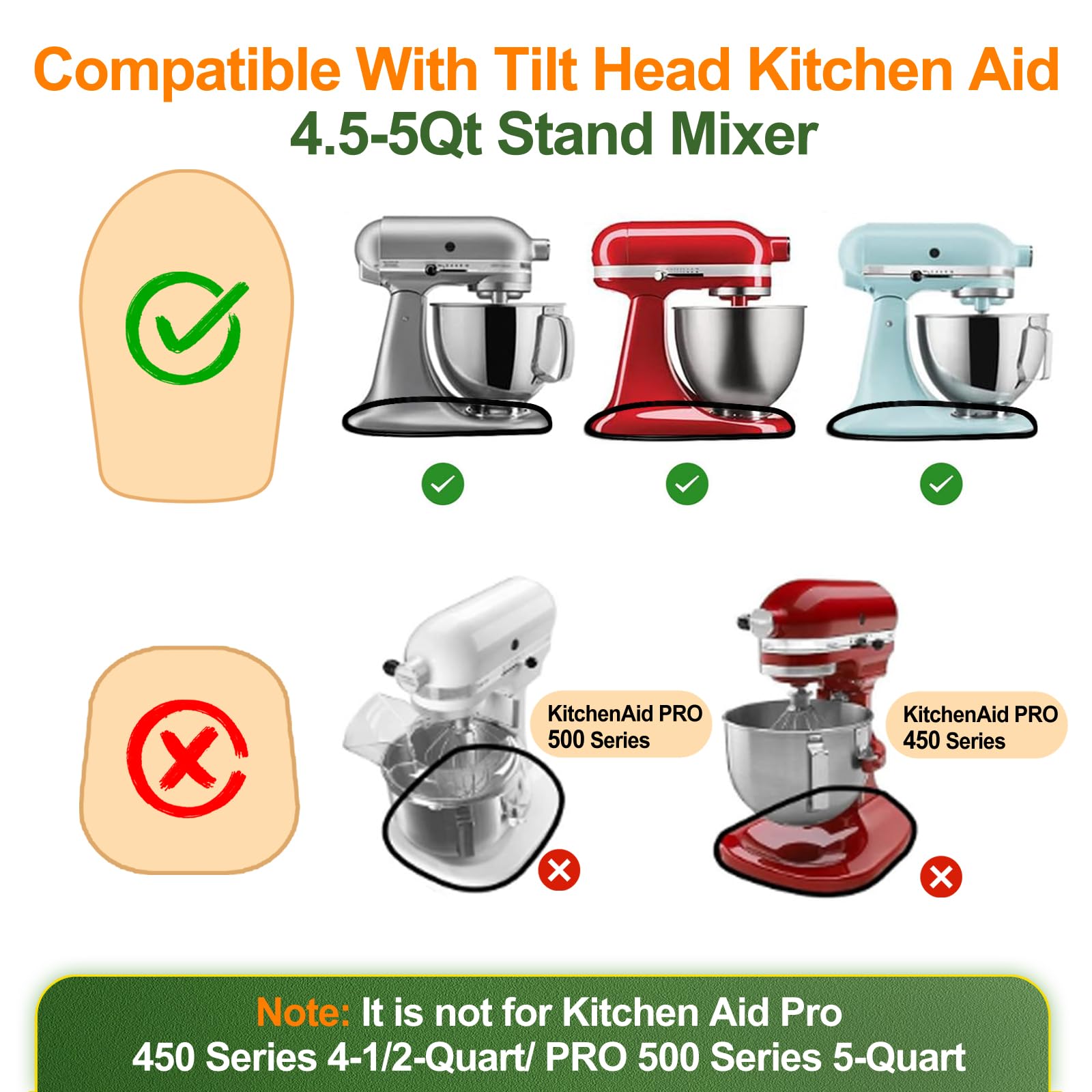 KIDOT mixer slider protects countertop while moving a heavy mixer