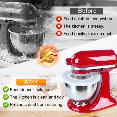 KIDOT silicone mixer bowl cover close-up shows durable, food-grade material