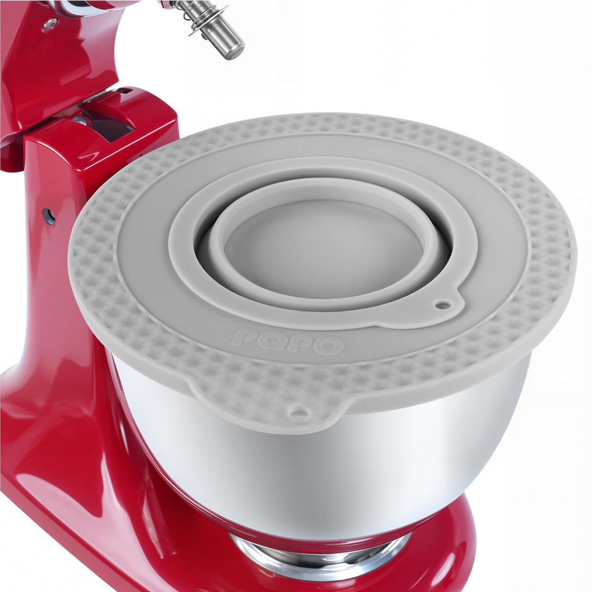 KIDOT silicone mixer bowl cover fits KitchenAid tilt-head models for safe mixing.