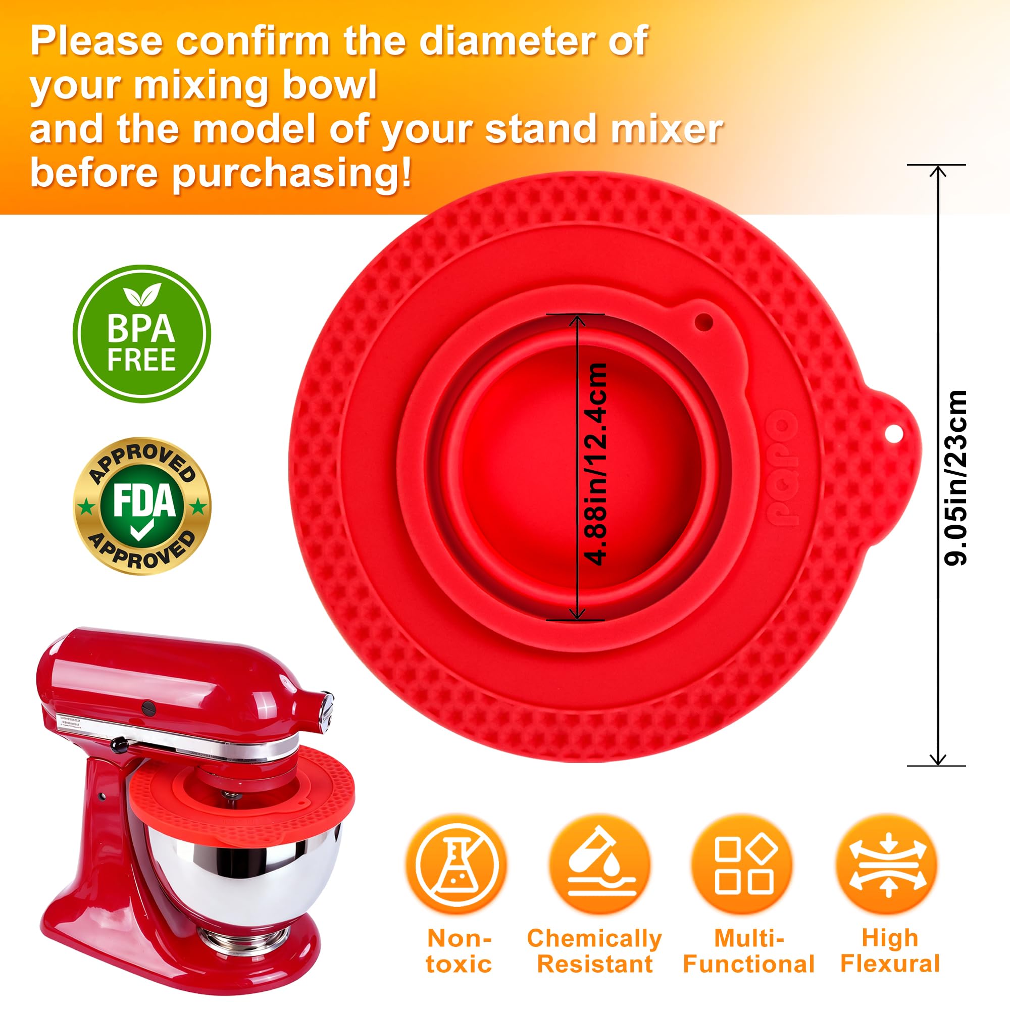 Kidot splash guard keeps ingredients contained during mixing