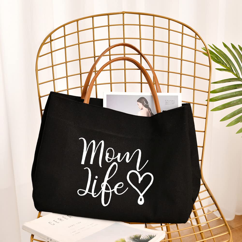 Kifasyo Mom Mama Bag interior pocket with snap button keeps essentials secure.