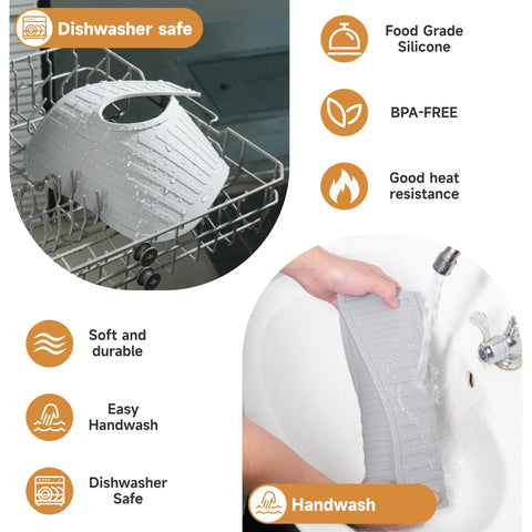 Kiicii easy-clean mat simplifies post-brew cleanup on counters.