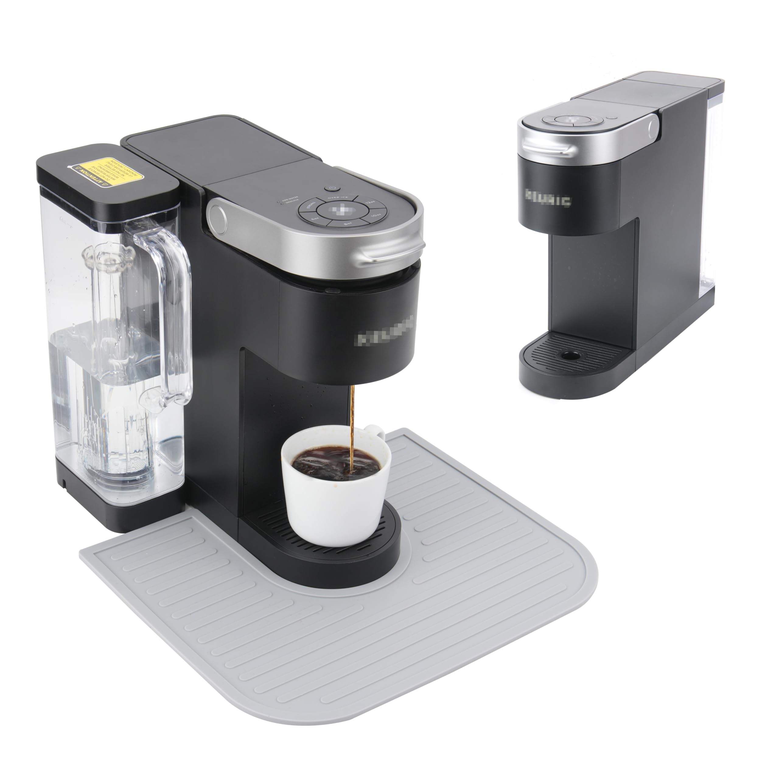 Kiicii silicone mat for Keurig K-Supreme protects countertops around the machine.