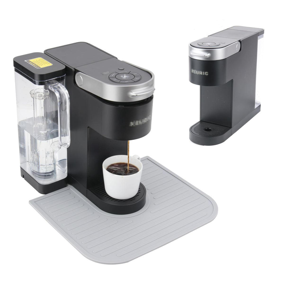 Kiicii silicone mat for Keurig K-Supreme protects countertops around the machine.