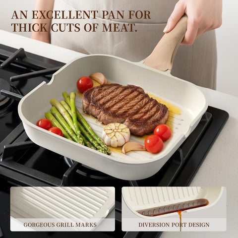 Kikcoin 11-inch sauté pan for precise stir-frying