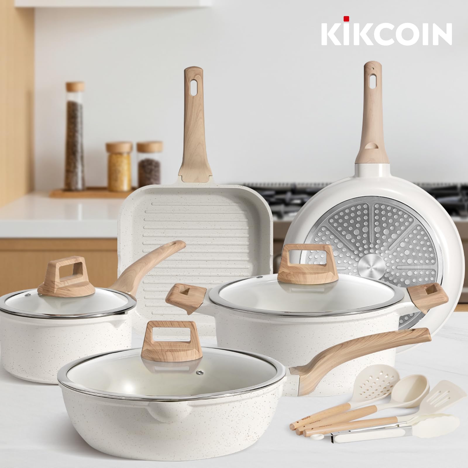 Kikcoin 4-piece utensil set simplifies cooking prep
