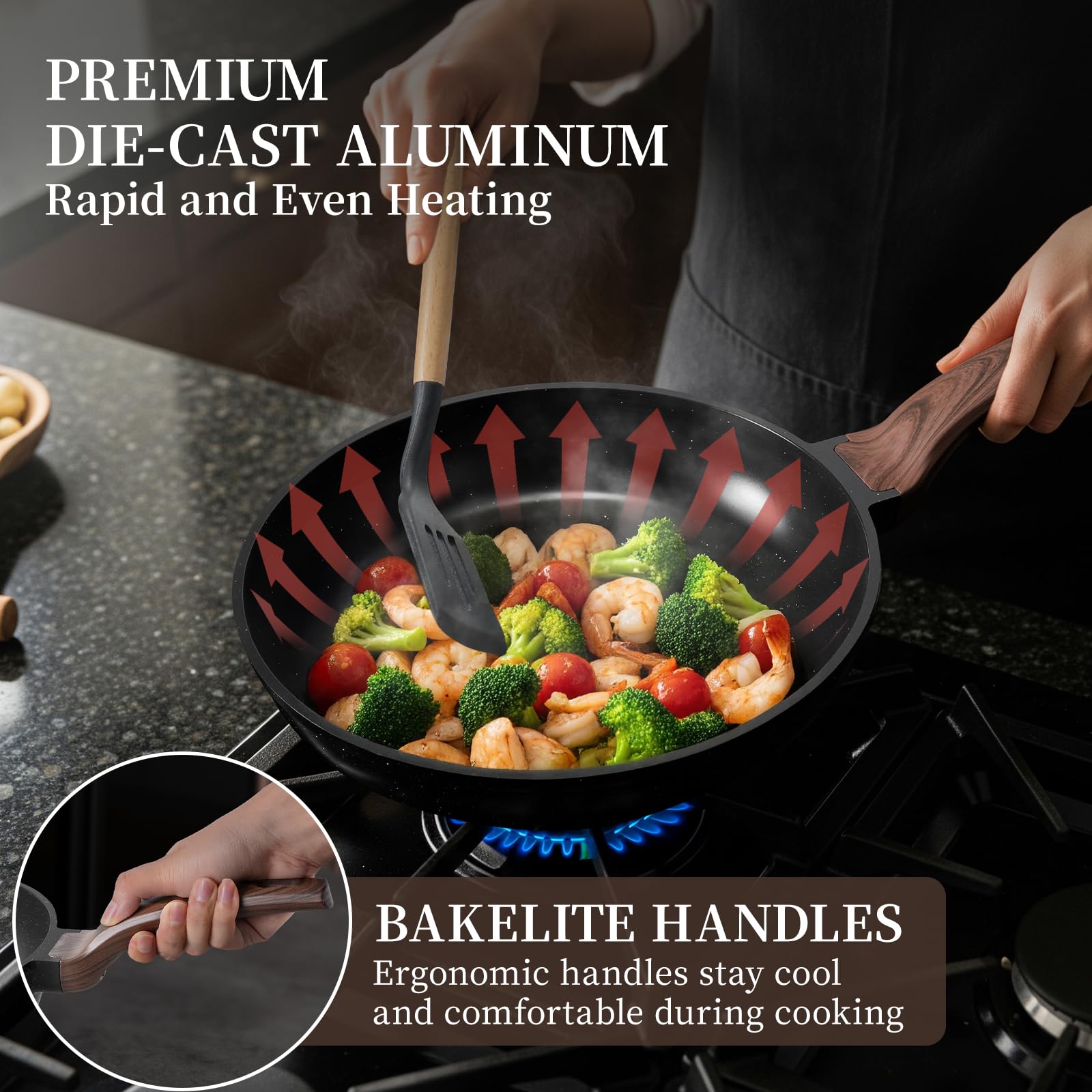 Kikcoin aluminum core delivers even heat distribution for consistent results