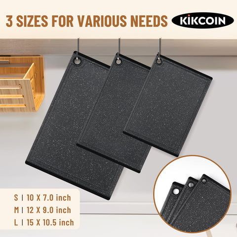 Kikcoin medium cutting board ideal for vegetables and prep tasks.