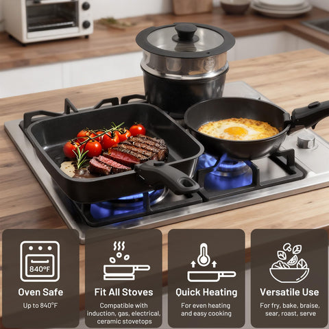 Kikcoin dishwasher-safe pots simplify cleanup after family meals.