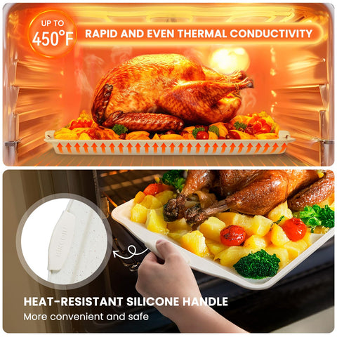 Kikcoin bakeware is easy to clean after baking sessions.