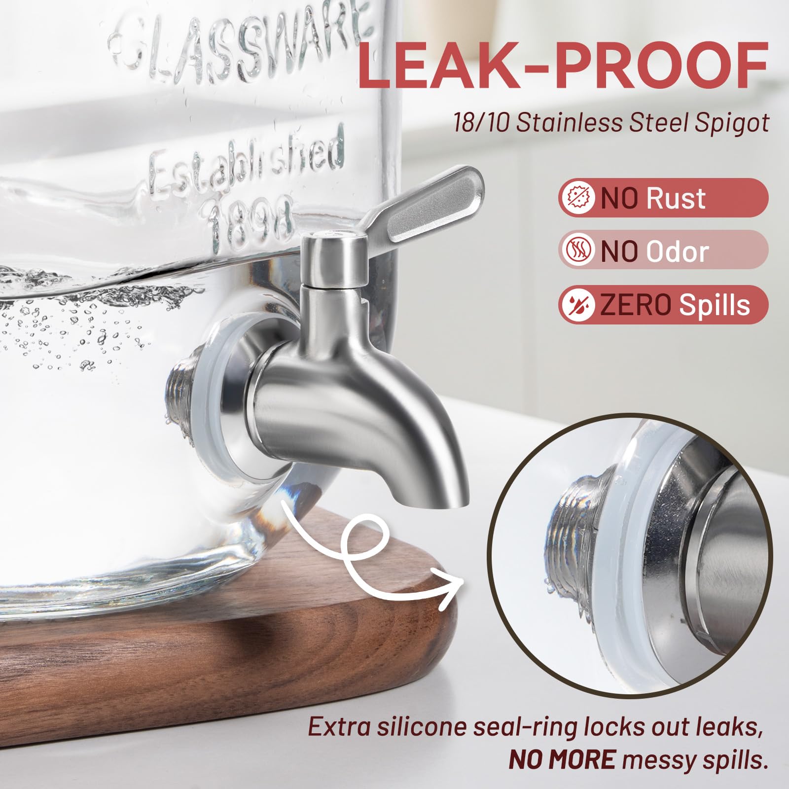 Kikcoin food grade PP filter inserts keep drinks clear