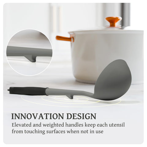 Kikcoin heat-resistant utensils withstand up to 446°F for versatile cooking