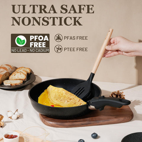 KIKCOIN induction-safe pots and pans in use, ensures even heating