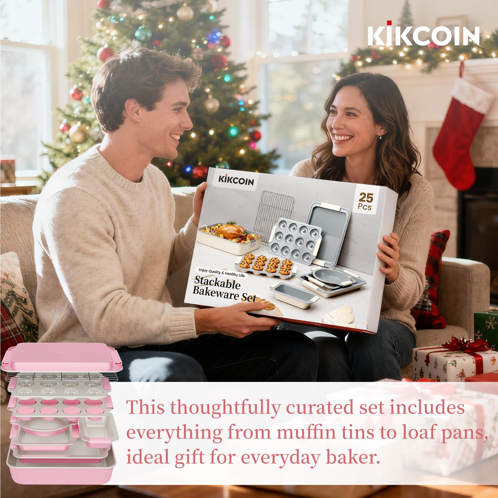 Kikcoin oven-safe up to 450°F suitable for cookies and sheet meals